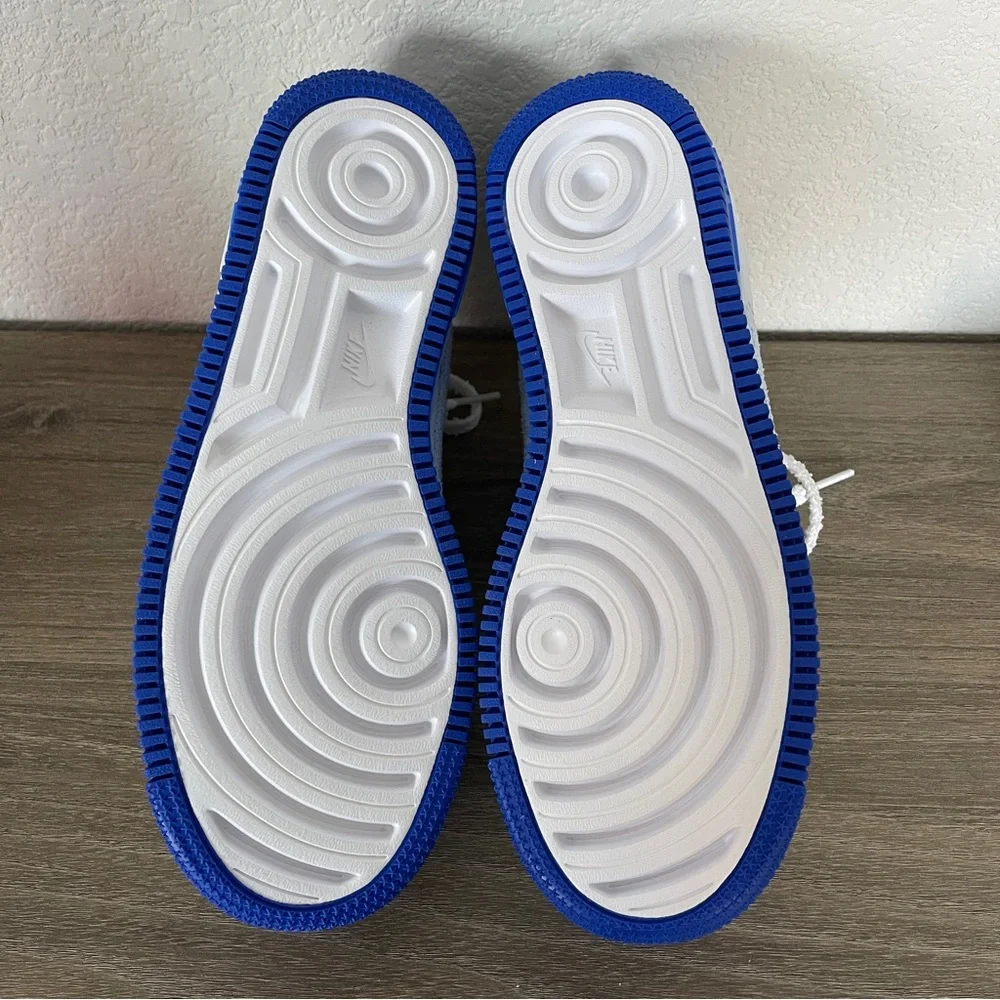 Nike Air Force 1 Low Shadow Chenille Swoosh Blue Tint (Women's) FJ4567-100 w/box - Picture 10 of 14